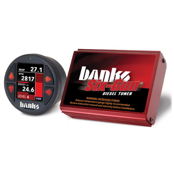 Picture of Six-Gun Diesel Tuner with Banks iDash 1.8 Super Gauge for use with 2001-2004 Chevy 6.6L LB7 Banks Power