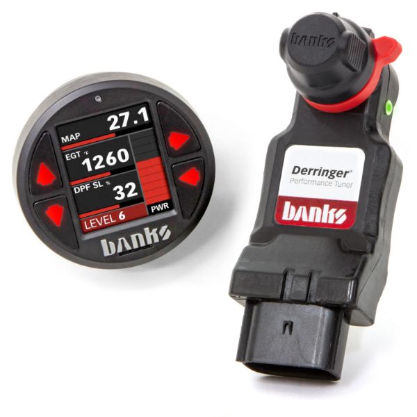 Picture of Derringer Tuner (Gen2) with ActiveSafety and iDash 1.8 Super Gauge 2017-19 Chevy/GMC 2500/3500 6.6L L5P Banks Power