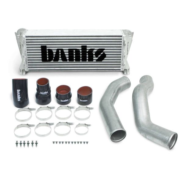 Picture of Intercooler Upgrade Includes Boost Tubes Natural Finish for 13-18 Ram 2500/3500 Cummins 6.7L Banks Power