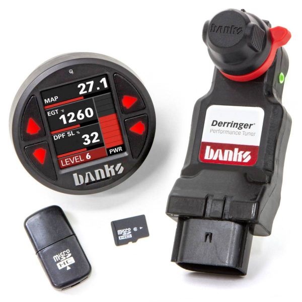 Picture of Derringer Tuner w/DataMonster with ActiveSafety includes Banks iDash 1.8 DataMonster for 20+ Chevy/GMC 2500/3500 6.6L Duramax L5P Banks Power
