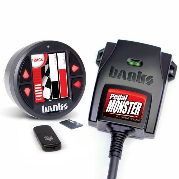 Picture of PedalMonster Throttle Sensitivity Booster with iDash DataMonster for 07-19 Ram 2500/3500 11-20 Ford F-Series 6.7L Banks Power