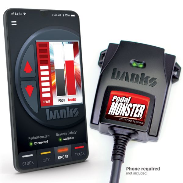 Picture of PedalMonster Throttle Sensitivity Booster Standalone for 07-19 Ram 2500/3500 11-20 Ford F-Series 6.7L Banks Power