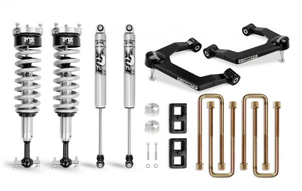 Picture of Cognito 3-Inch Performance Ball Joint Leveling Lift Kit With Fox PS Coilover 2.0 IFP Shocks for 19-22 Silverado/Sierra 1500 2WD/4WD