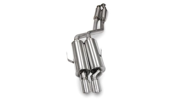 Picture of 2.25 Inch Cat-Back Sport Single Rear Exhaust 3.0 Inch Polished Tips 1992-99 BMW 325/328/M3 E36 Stainless Steel Corsa Performance