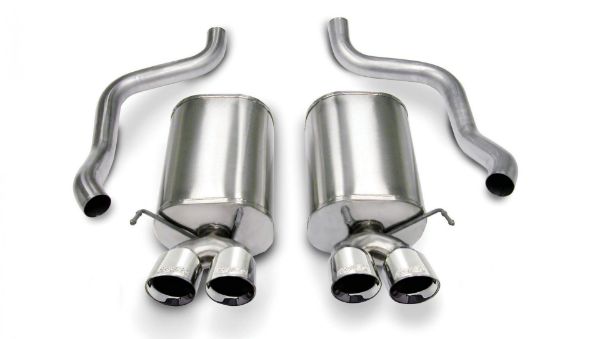 Picture of 2.5 Inch Axle-Back Sport Dual Exhaust Polished 3.5 Inch Tips 05-08 Corvette 6.0L/6.2L Stainless Steel Corsa Performance