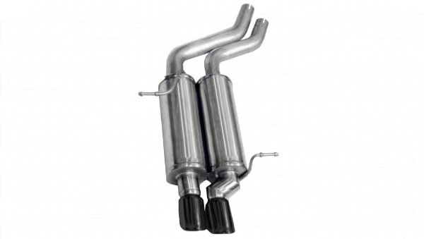 Picture of 2.25 Inch Axle-Back Sport Dual Exhaust 3.0 Inch Black Tips 01-06 BMW 325i/325ci E46/E36 Convertible/Sedan Stainless Steel Corsa Performance