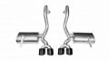 Picture of 2.5 Inch Axle-Back Xtreme Dual Exhaust Black 4.0 Inch Tips 97-2004 Corvette C5/Z06 5.7L V8 Stainless Steel Corsa Performance