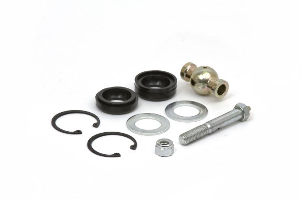 Picture of 2.5 Inch Poly Flex Joint Upgrade Kit Use on KU70084 Frame side includes 1 poly flex ball 2 poly shells and 1 greasable bolt and all hardware for 1 flex joint Daystar