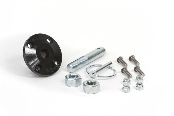 Picture of Hood Pin Kit Black Single Includes Polyurethane Isolator Pin Spring Clip and Related Hardware Daystar