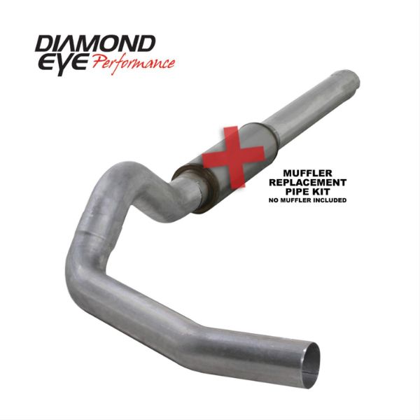 Picture of Cat Back Exhaust 04.5-07.5 Dodge RAM 2500/3500 5 Inch Single/Dual No Muffler Split Side Aluminized Diamond Eye