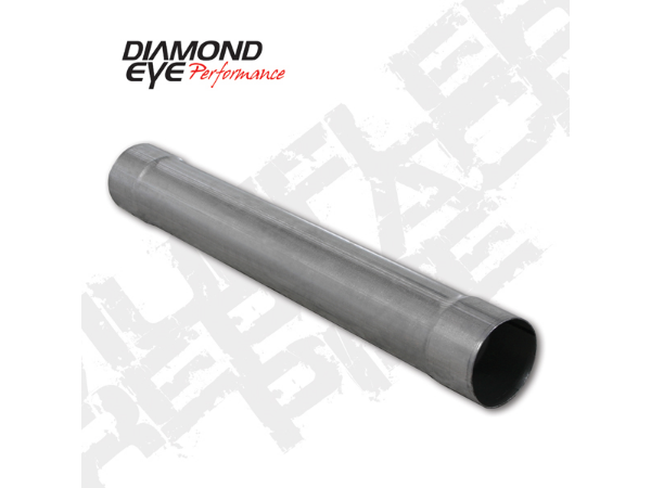 Picture of Diesel Muffler Replacement 27 Inch Steel 4 Inch Inlet/Oulet Aluminized Performance Muffler Replacement Diamond Eye