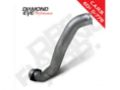 Picture of Exhaust Downpipe 4 Inch Inlet/Outlet No Sensor Bung Stainless 08-10 F250/F350 Race Use Only Diamond Eye