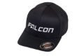 Picture of Falcon Shocks FlexFit Curved Visor Hat Black/Silver Small/Medium 