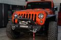 Picture of Jeep JK Front Stubby Winch Bumper W/Tube Guard 07-18 Wranger JK Black Texured Powercoated Fishbone Offroad