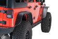 Picture of Jeep JK Tube Fenders 07-18 Wrangler JK Front/Rear Set Of 4 Steel Black Textured Powdercoat Fishbone Offroad