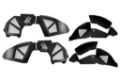 Picture of Jeep JL Inner Fenders For 18-Current Wrangler JL Front/Rear Set of 4 Aluminum Black Powdercoat Fishbone Offroad