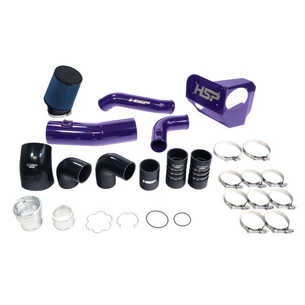 Picture of HSP Intake And Intercooler Bundle Kit For 2020-2022 Ford Powerstroke F250/350 6.7 Liter-Illusion Purple