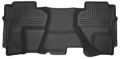 Picture of 14-18 Silverado/Seirra 1500/2500 HD/3500 HD Double Cab 2nd Seat Floor Liner Full Coverage Black Husky Liners