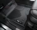Picture of 14-18 Silverado/Seirra 1500/2500 HD/3500 HD Double Cab 2nd Seat Floor Liner Full Coverage Black Husky Liners