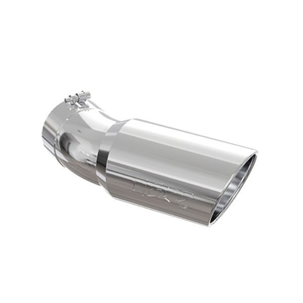Picture of 2015-UP Chevrolet/ GMC 2500/ 3500 Duramax Exhaust Tip 6 Inch O.D. Angled Rolled End 5 Inch Inlet 15 1/2 Inch Length 30 Degree Bend T304 Stainless Steel MBRP