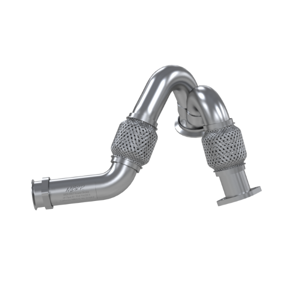 Picture of Turbo Exhaust Up-Pipe Dual For 03-07 Ford 6.0L Powerstroke Aluminized Steel Carb EO Num. D-763-3 For 03-07 Ford 6.0L Powerstroke MBRP