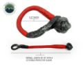 Picture of 23 Inch Soft Shackle 5/8 Inch Diameter Combo Pack 44,500 lb and Recovery Ring 6.25 Inch Black Overland Vehicle Systems