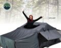 Picture of Roof Top Tent 4 Person Extended Roof Top Tent Dark Gray Base With Green Rain Fly With Bonus Pack Nomadic Overland Vehicle Systems