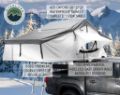 Picture of Roof Top Tent Extended 3 Person Roof Top Tent With Annex White/Dark Gray Rain Fly Black Cover Nomadic Arctic Overland Vehicle Systems