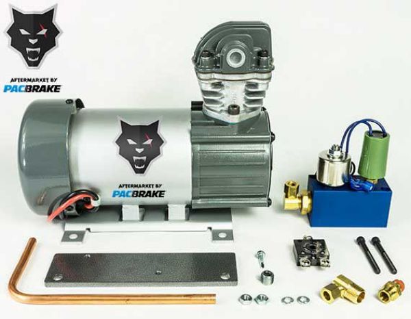 Picture of 12V HP625 Series Heavy Duty Air Compressor Kit Vertical Pump Head HP10625V Air Compressor Basic Components Of The Unloader Block Assembly Does Not Include The Pre-Built Wiring Harnesses Pacbrake