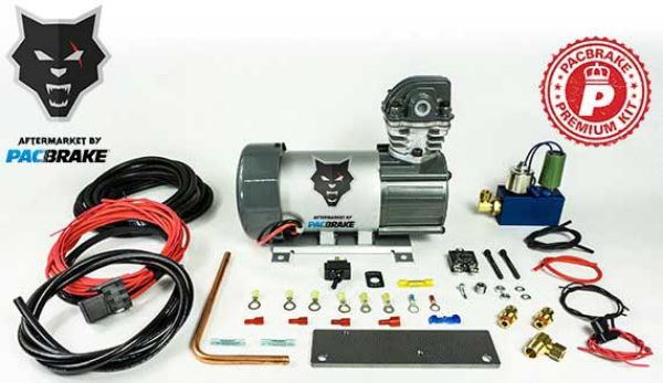 Picture of 12V HP625 Series Preminum Heavy Duty Air Compressor Kit Vertical Pump Head HP10625V Air Compressor Entire Unloader Block Assembly Kit With Pre-Built Harnesses Kit HP10116 Pacbrake