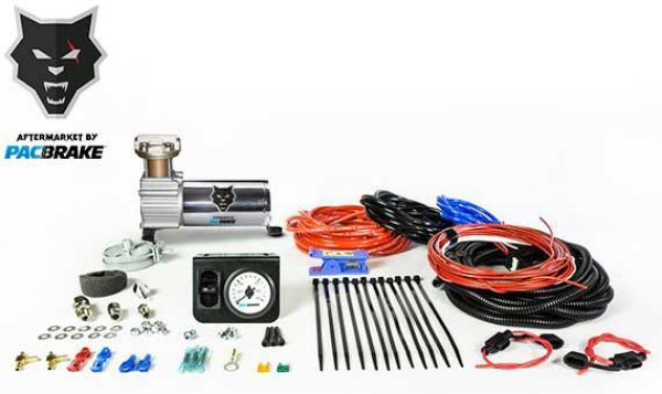 Picture of Premium In Cab Control Kit For Simultaneous Air Spring Activation W/HP325 Compressor Air Spring Dash Switches Pre Built Harnesses Fittings Fasteners Everything Required For Complete Install Pacbrake