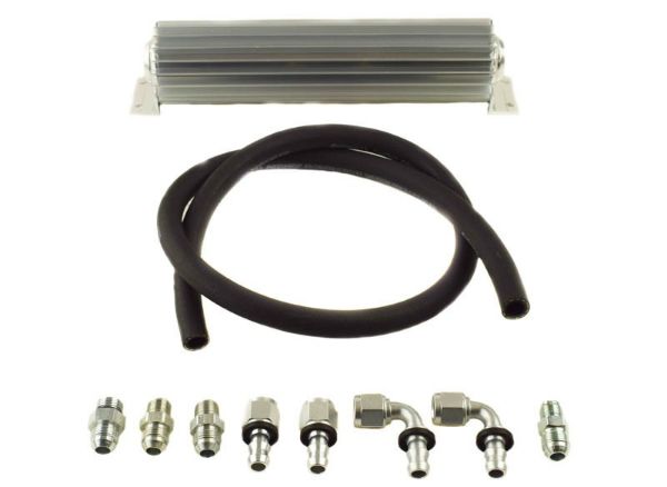 Picture of Upgraded #8 Return Line Hose Kit with Heat Sink Fluid Cooler Kit for 2012-18 Jeep JK PSC Performance Steering Components