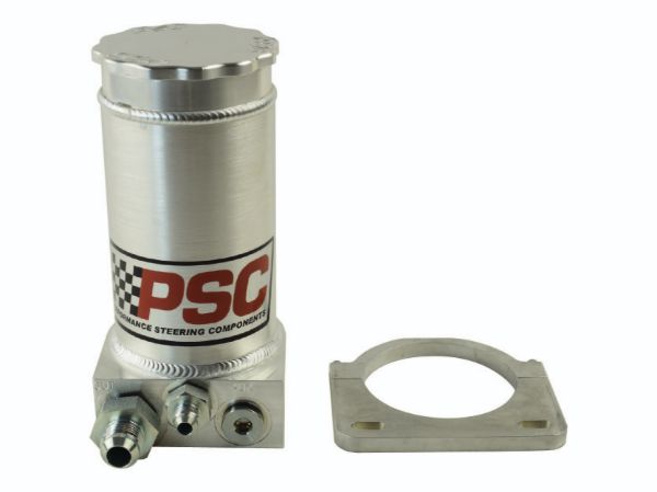 Picture of Pro Touring Brushed Aluminum Remote Reservoir Kit, #6AN Return #10AN Feed PSC Performance Steering Components 