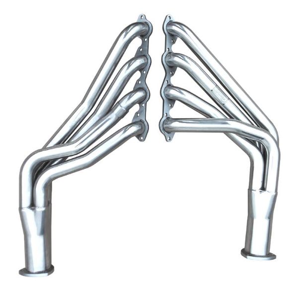 Picture of Exhaust Header 67-74 Chevy Big Block 2 in Primary 3.5 in Collector Long Tube Incl 3.5 in To 2/5 in Collector Reducer/Reducers/Bolts/Gaskets Polished 304 Stainless Steel Pypes Exhaust