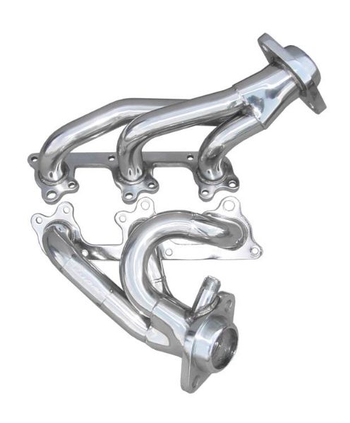 Picture of Shorty Exhaust Header 05-10 Mustang V6 Hardware/Gaskets Incl Polished 304 Stainless Steel Pypes Exhaust