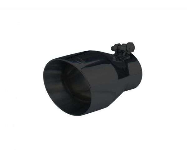 Picture of Exhaust Tail Pipe Tip 10-13 Carmaro V6 2.5 in In/4 in Out Black Double Wall Tip Bolt On Hardware Not Incl Black Finish 304 Stainless Steel Pypes Exhaust