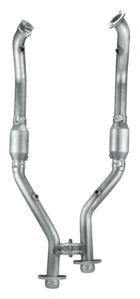 Picture of Exhaust H Pipe Catted 99-04 Mustang 2.5 in H-Pipe Hardware Incl Natural 409 Stainless Steel Pypes Exhaust