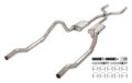 Picture of 1966-1974 Mopar B-Body 3 Inch Crossmember Back Exhaust System With H-Pipe 409 Stainless With Violator Mufflers SMB43V