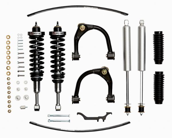 Picture of Tacoma PreRunner 3.0 Inch Coil Over Lift Kit with SPC Upper Control Arms and Rear Add-A-Leaf 05-15 Toyota Tacoma/PreRunner 4WD Revtek