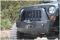 Picture of Jeep JK Shorty Front Bumper For 07-18 Wrangler JK Complete With Winch Plate Rigid Series Rock Slide Engineering
