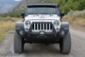 Picture of Jeep JK Full Front Bumper For 07-18 Wrangler JK With Winch Plate Bull Bar Black Powdercoated Rigid Series Rock Slide Engineering