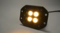 Picture of 2.0 Inch Square Flush Mount Cree LED Lights Pair Black Series White/Amber W/Harness 79903 Southern Truck Lifts