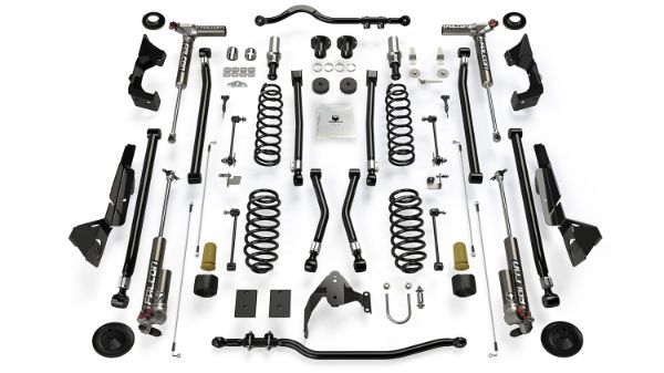 Picture of Jeep JK Long Arm Suspension 4 Inch Alpine RT4 System and Falcon 3.3 Fast Adjust For 07-18 Wrangler JK 2 Door TeraFlex