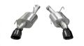 Picture of 2.5 Inch Axle-Back Xtreme Dual Exhaust Black 4.0 Inch Tips 05-10 Mustang GT 4.6L/Shelby GT500 5.4L Stainless Steel Corsa Performance