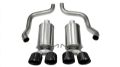 Picture of 2.5 Inch Axle-Back Xtreme Dual Exhaust Black 3.5 Inch Tips 09-13 Corvette 6.2L Stainless Steel Corsa Performance