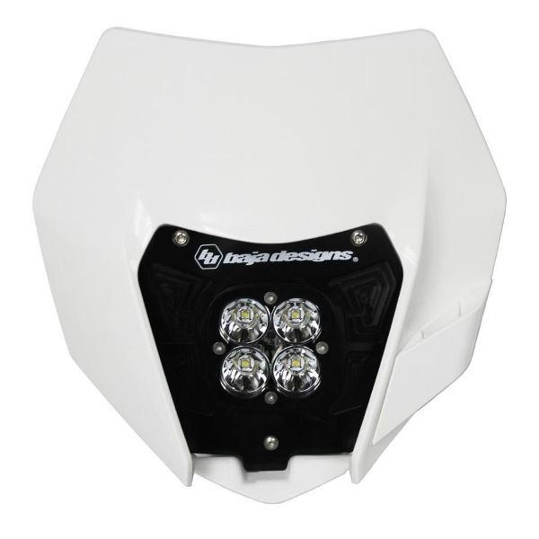 Picture of KTM Headlight Kit AC 14-16 w/Headlight Shell White Squadron Sport Baja Designs