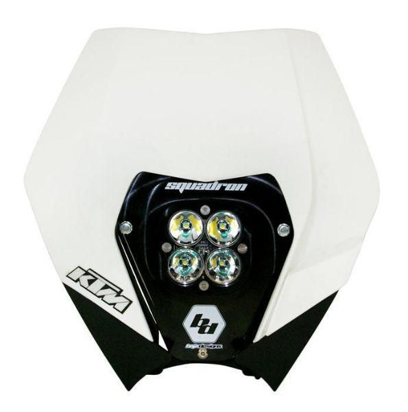 Picture of KTM Headlight Kit DC 08-13 w/ Headlight Shell White Squadron Sport Baja Designs