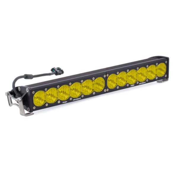 Picture of 20 Inch LED Light Bar Single Amber Straight Wide Driving Combo Pattern OnX6 Baja Designs