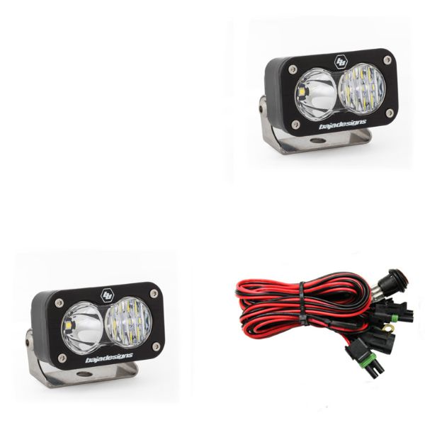 Picture of LED Work Light Clear Lens Driving Combo Pattern Pair S2 Sport Baja Designs