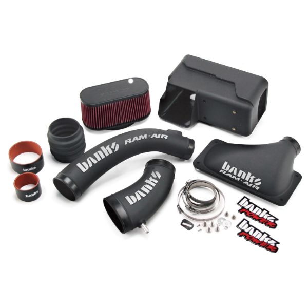 Picture of Ram-Air Cold-Air Intake System Oiled Filter 06-18 Ford 6.8L Class-A Motorhome Banks Power
